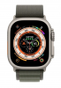 Смарт - часы Apple Watch Ultra 49mm, титановый корпус, ремешок Alpine зеленого цвета MNHC3