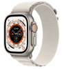 Смарт - часы Apple Watch Ultra 49mm, титановый корпус, ремешок Alpine цвета "сияющая звезда" MQEY3