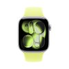 Смарт - часы Apple Watch Series 11 42mm, Silver aluminum with Neon Yellow Sport Band