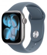 Смарт - часы Apple Watch Series 11 42mm, Space Gray aluminum with Denim Sport Band