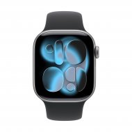 Смарт - часы Apple Watch Series 11 42mm, Space Gray aluminum with Black Sport Band