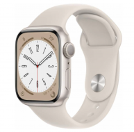 Apple Watch Series 8 44mm, Starlight aluminum with Sport Band