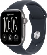 Смарт - часы Apple Watch Series 12 46mm, Space Gray aluminum with Navy Blue Sport Band
