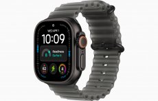 Смарт-часы Apple Watch Ultra 4 49mm, черный титан, ремешок Translucent Black Ocean Loop Band