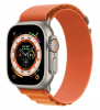 Смарт - часы Apple Watch Ultra 49mm, титановый корпус, ремешок Alpine оранжевого цвета MNHA3