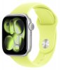 Смарт - часы Apple Watch Series 11 46mm, Silver aluminum with Neon Yellow Sport Band