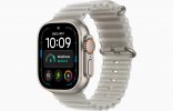 Смарт-часы Apple Watch Ultra 4 49mm, бежевый титан, ремешок Translucent Gray Ocean Loop Band