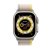 Смарт - часы Apple Watch Ultra 49mm, титановый корпус, ремешок Trail желтого/бежевого цвета MNHD3