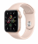 Apple Watch Series SE 44mm, золотистый алюминий, спортивный ремешок цвет "розовый песок"