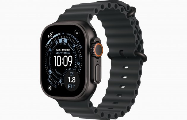 Смарт-часы Apple Watch Ultra 3 49mm, черный титан, ремешок Black Ocean Band