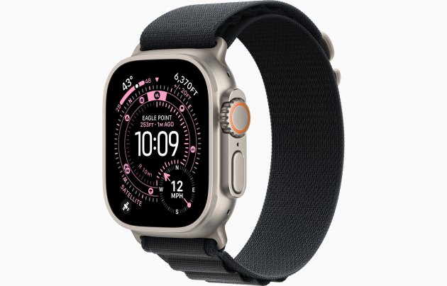 Смарт-часы Apple Watch Ultra 3 49mm, бежевый титан, ремешок Black Alpine Loop