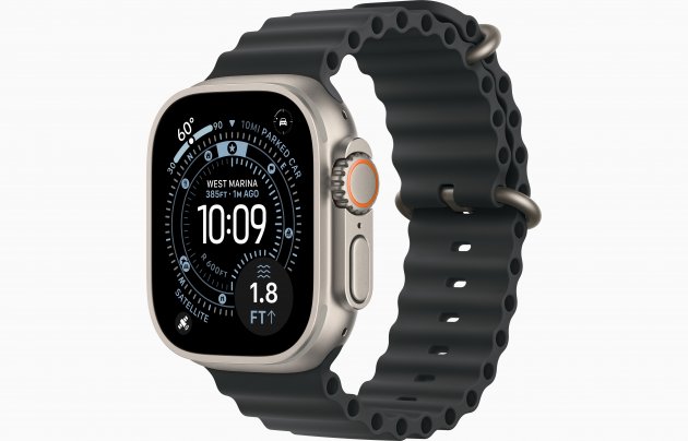 Смарт-часы Apple Watch Ultra 3 49mm, бежевый титан, ремешок Black Ocean Band