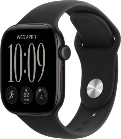 Смарт - часы Apple Watch Series 12 42mm, Black aluminum with Black Sport Band