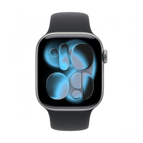 Смарт - часы Apple Watch Series 11 46mm, Space Gray aluminum with Black Sport Band