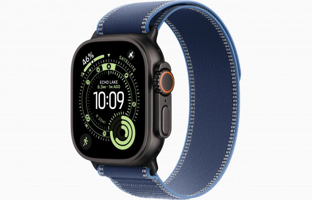 Смарт-часы Apple Watch Ultra 3 49mm, черный титан, ремешок Blue/Bright Blue Trail Loop