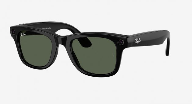 Умные очки Ray Ban Meta Wayfarer RW4012 Shiny Black / Graphite Green Transitions Lenses L