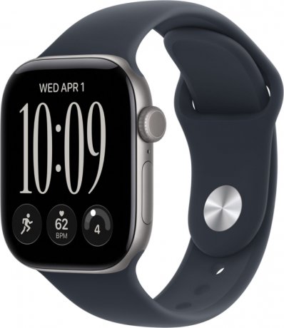 Смарт - часы Apple Watch Series 12 42mm, Space Gray aluminum with Navy Blue Sport Band