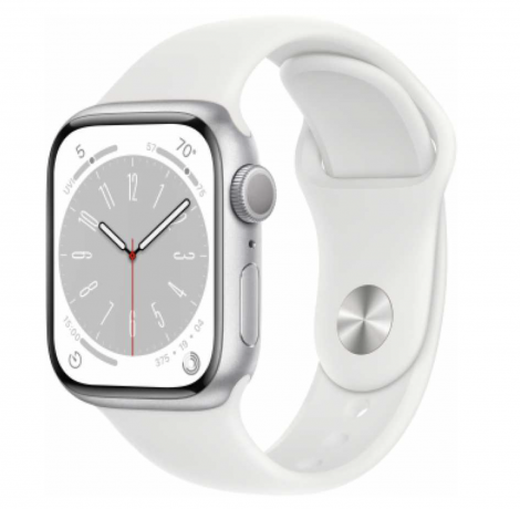Apple Watch Series 8 44mm, Silver aluminum with Sport Band