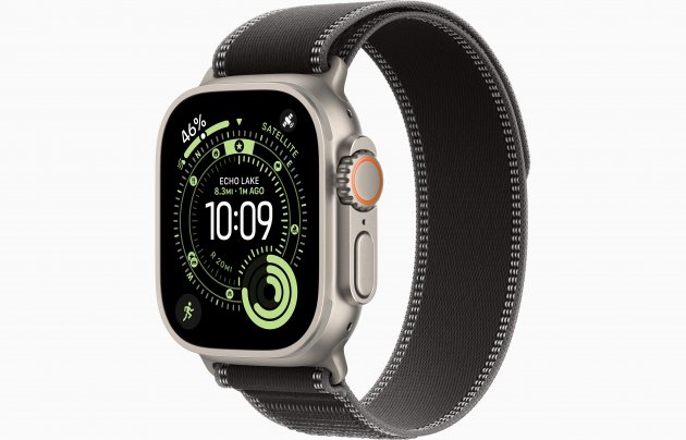 Смарт-часы Apple Watch Ultra 3 49mm, бежевый титан, ремешок Black/Charcoa Trail Loop