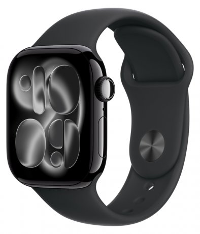 Смарт - часы Apple Watch Series 11 42mm, Jet Black aluminum with Black Sport Band