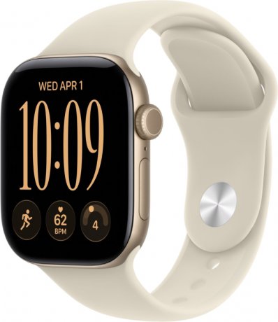 Смарт - часы Apple Watch Series 12 46mm, Light Gold aluminum with Sand Sport Band