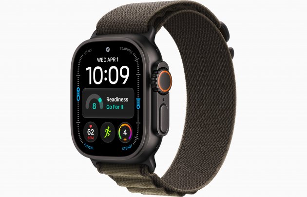 Смарт-часы Apple Watch Ultra 4 49mm, черный титан, ремешок Dark Olive Alpine Loop Band