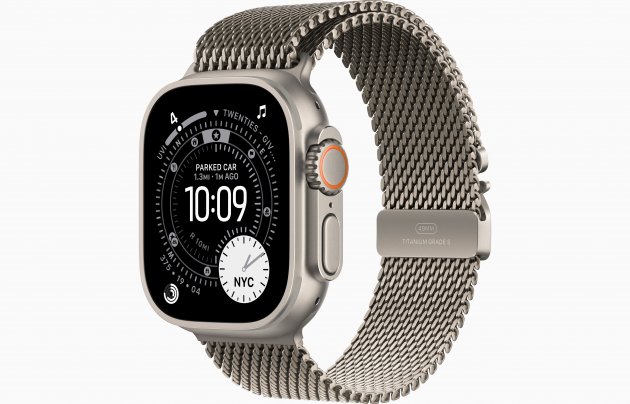 Смарт-часы Apple Watch Ultra 3 49mm, бежевый титан, ремешок Milanese Natural