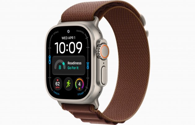 Смарт-часы Apple Watch Ultra 4 49mm, бежевый титан, ремешок Burgundy Alpine Loop Band