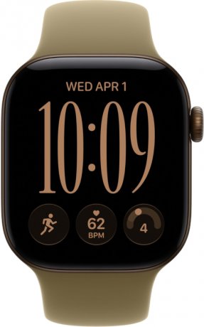 Смарт - часы Apple Watch Series 12 42mm, Dark Bronze aluminum with Olive Sport Band