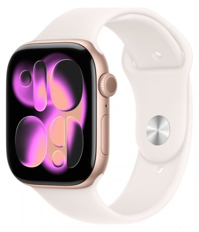Смарт - часы Apple Watch Series 11 46mm, Rose Gold aluminum with Light Blush Sport Band