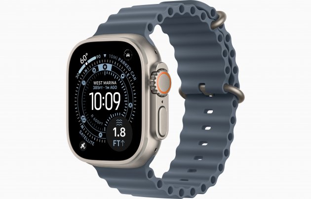 Смарт-часы Apple Watch Ultra 3 49mm, бежевый титан, ремешок Anchor Blue Ocean Band