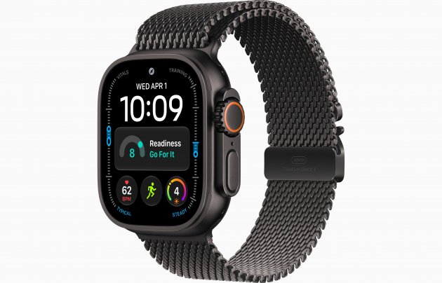 Смарт-часы Apple Watch Ultra 4 49mm, черный титан, ремешок Black Titanium Milanese Loop Band