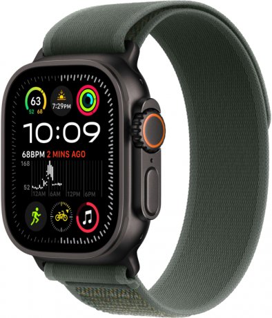 Смарт-часы Apple Watch Ultra 2 49mm, черный титан, ремешок Trail Green