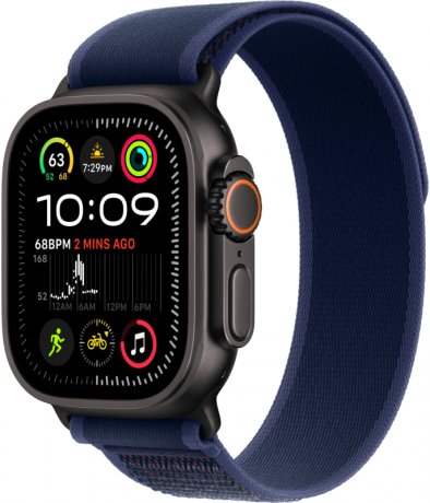 Смарт-часы Apple Watch Ultra 2 49mm, черный титан, ремешок Trail Blue