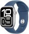 Смарт - часы Apple Watch Series 10 46mm, Silver aluminum with Denim Sport Band