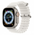 Apple Watch Ultra 49mm, титановый корпус, ремешок Ocean белого цвета
