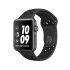 Apple Watch Series 3 38mm, алюминий "серый космос", ремешок Nike цвет "антрацитовый/черный"