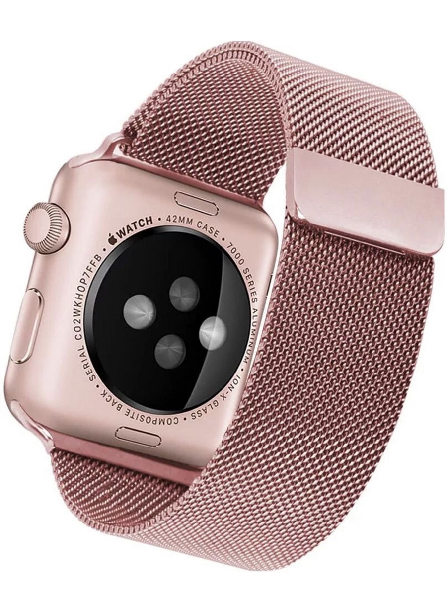 Часы apple розовые. Ремешок Миланская петля для Apple watch. Браслет для Эппл вотч розовое золото. Ремешок Apple Milanese loop. Ремешок для Apple watch 38mm розовый.